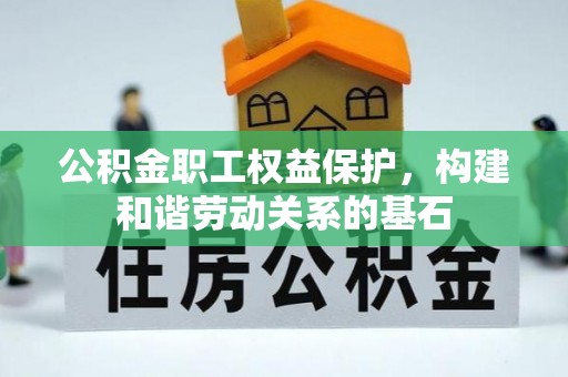 嘉黎公积金职工权益保护，构建和谐劳动关系的基石