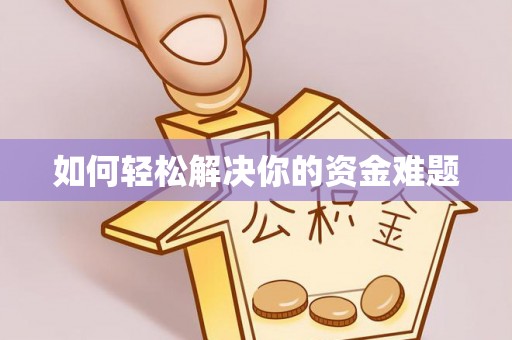 嘉黎如何轻松解决你的资金难题