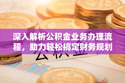 嘉黎深入解析公积金业务办理流程，助力轻松搞定财务规划
