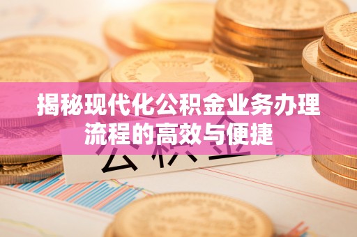 嘉黎揭秘现代化公积金业务办理流程的高效与便捷