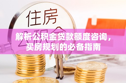 嘉黎解析公积金贷款额度咨询，买房规划的必备指南