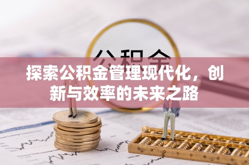 嘉黎探索公积金管理现代化，创新与效率的未来之路