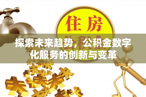 嘉黎探索未来趋势，公积金数字化服务的创新与变革