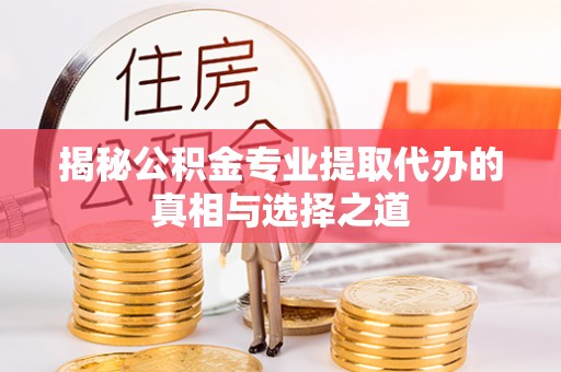 嘉黎揭秘公积金专业提取代办的真相与选择之道