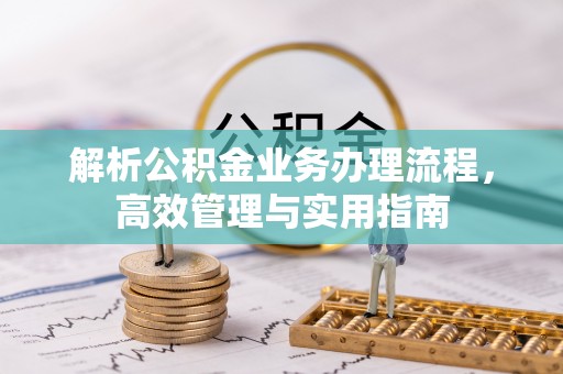 嘉黎解析公积金业务办理流程，高效管理与实用指南