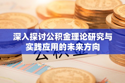 嘉黎深入探讨公积金理论研究与实践应用的未来方向
