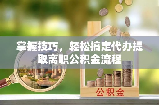 嘉黎掌握技巧，轻松搞定代办提取离职公积金流程
