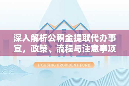 嘉黎深入解析公积金提取代办事宜，政策、流程与注意事项全攻略