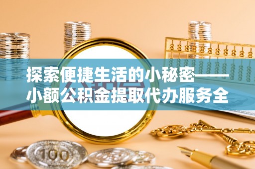 嘉黎探索便捷生活的小秘密——小额公积金提取代办服务全解析